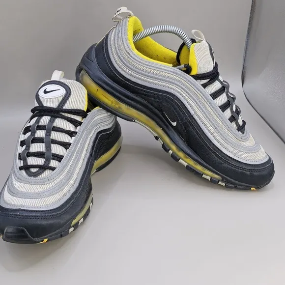 Nike Air Max 97 Size 8.5 Mens Steelers Black Yellow Silver Running 921826-008