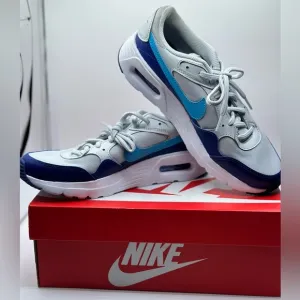 Nike Air Max SC Mens Pure Platinum Blue Running Shoes Kids 6Y CZ5358 011