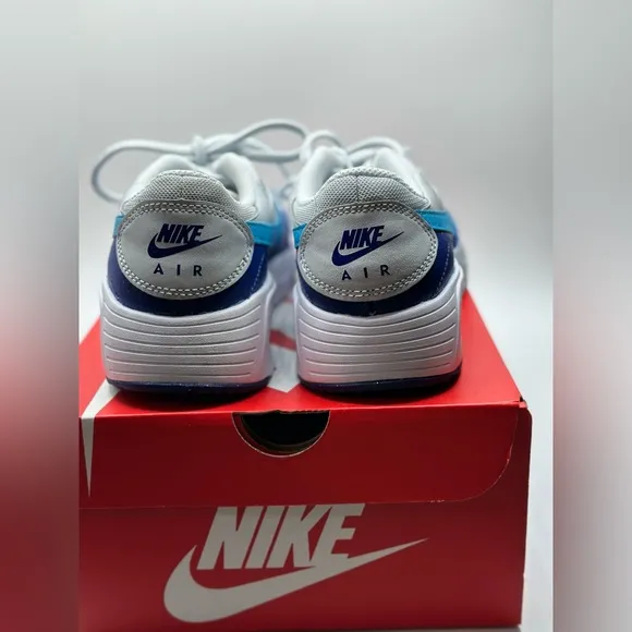 Nike Air Max SC Mens Pure Platinum Blue Running Shoes Kids 6Y CZ5358 011