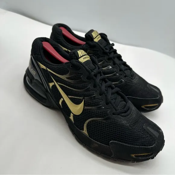 Nike Air Max Torch 4 Mens 9 Running Shoes Sneakers Black/Gold Low CN2159-002