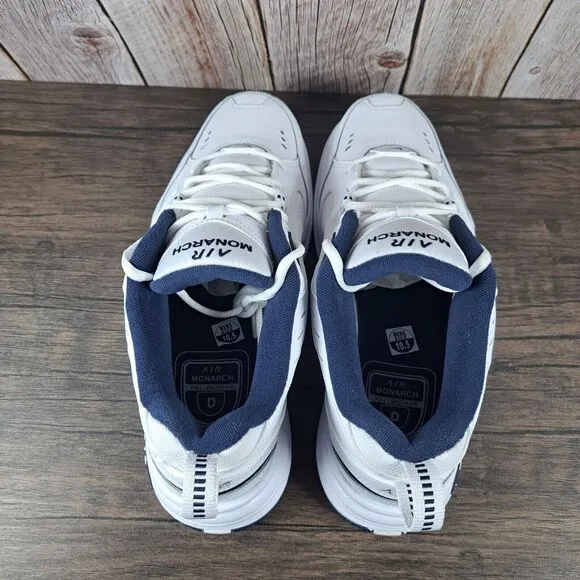 Nike Air Monarch IV 415445-102 Walking Casual Sneakers Men's Sz 10.5 D White