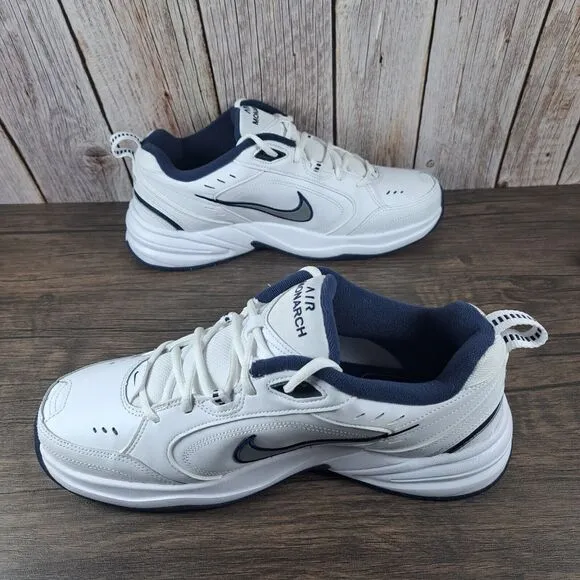 Nike Air Monarch IV 415445-102 Walking Casual Sneakers Men's Sz 10.5 D White