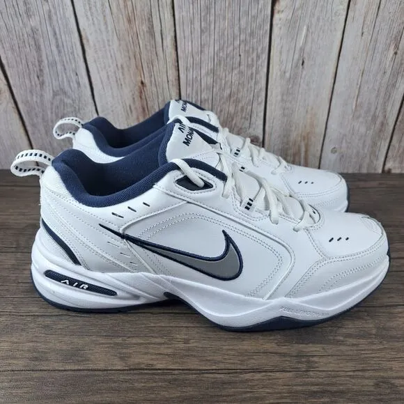 Nike Air Monarch IV 415445-102 Walking Casual Sneakers Men's Sz 10.5 D White