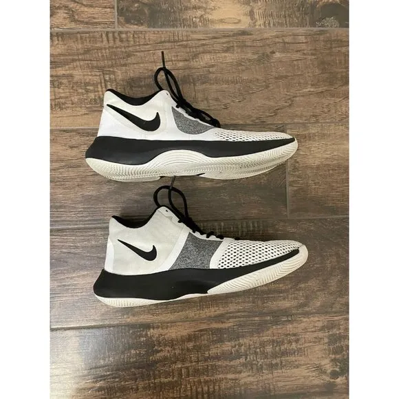 Nike Air Precision ll 2‎ Men’s Size 8.5 White Black AA7069-100 Basketball Shoes