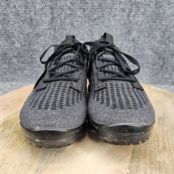 Nike Air Vapormax 2021 Flyknit 5Y Womens Size 6.5 Triple Black Shoes DB1550-001