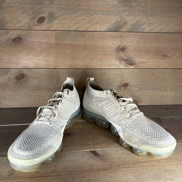 nike air vapormax flyknit 2 mens size 12.5 shoes gray athletic running sneakers