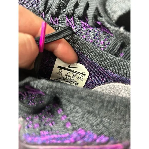 Nike Air VaporMax Flyknit 2 Night Purple Mens Size 6.5 Running Shoes 942842-013