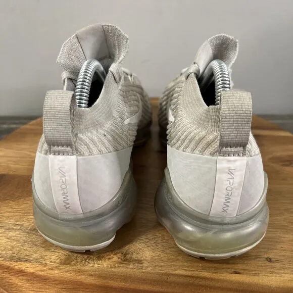 Nike Air VaporMax Women's Size 6.5 Flyknit 3 Platinum Running Shoes AJ6910-100
