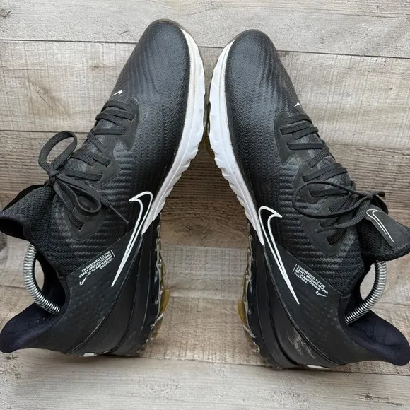 Nike Air Zoom Infinity Tour Flyknit Golf Shoes Mens 11.5 11 1/2 Black Sneakers