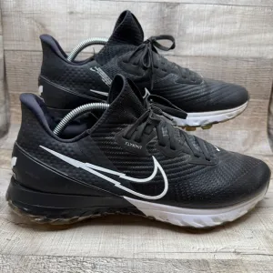 Nike Air Zoom Infinity Tour Flyknit Golf Shoes Mens 11.5 11 1/2 Black Sneakers
