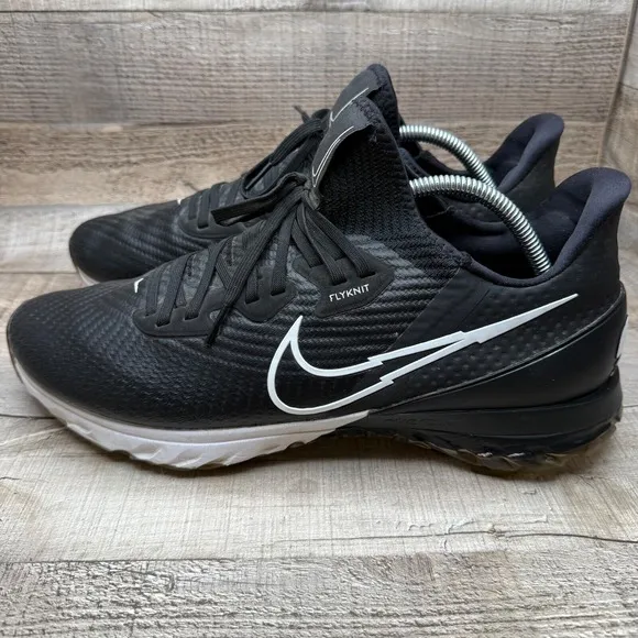 Nike Air Zoom Infinity Tour Flyknit Golf Shoes Mens 11.5 11 1/2 Black Sneakers