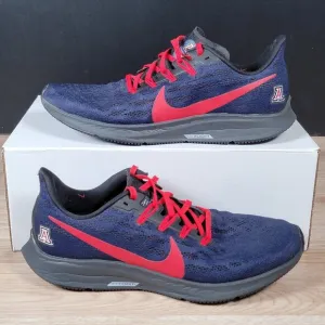 Nike Air Zoom Pegasus 36 Shoes Mens Sz 9.5 Blue Arizona Wildcats Run CI2063-400