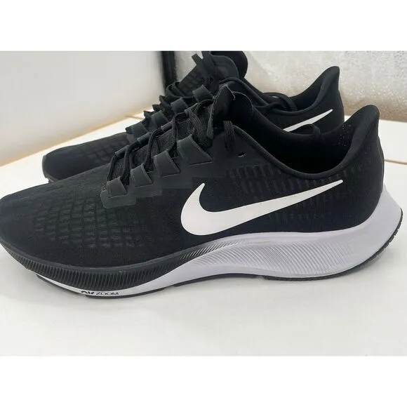 Nike Air Zoom Pegasus 37 Running Shoes Men's Size 13‎ Black White BQ9646-009