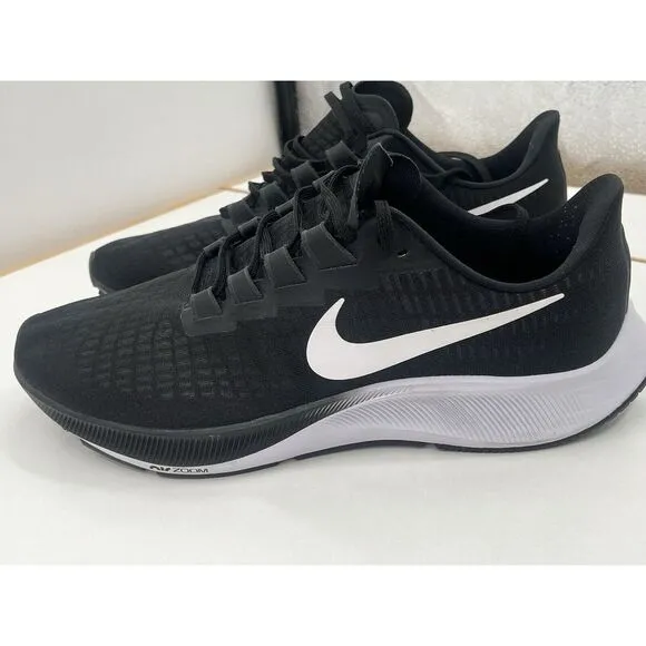 Nike Air Zoom Pegasus 37 Running Shoes Men's Size 13‎ Black White BQ9646-009