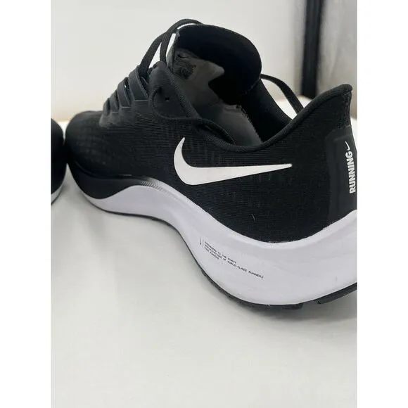 Nike Air Zoom Pegasus 37 Running Shoes Men's Size 13‎ Black White BQ9646-009