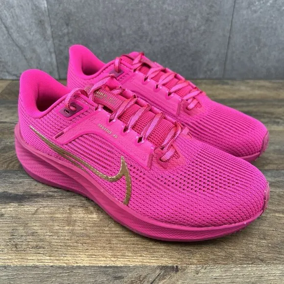 Nike Air Zoom Pegasus 40 Size 6.5 Womens Fierce Pink Metallic Red Bronze Shoes