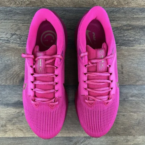 Nike Air Zoom Pegasus 40 Size 6.5 Womens Fierce Pink Metallic Red Bronze Shoes