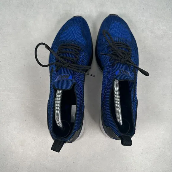 Nike Air Zoom Shoes Men 10 Blue Mariah Flyknit Racer Running Sneakers 918264-007