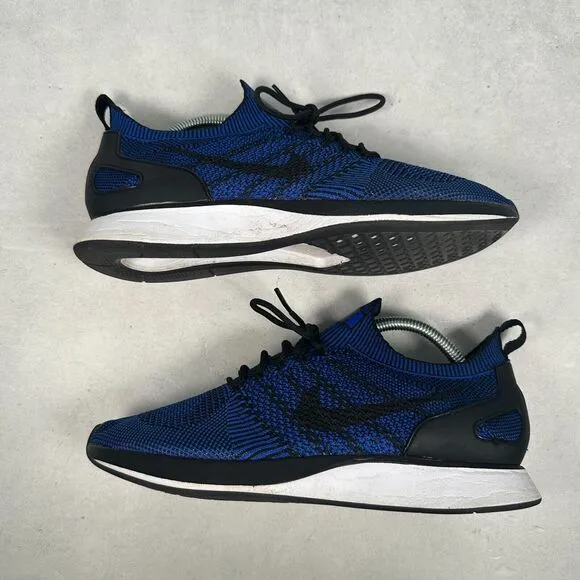 Nike Air Zoom Shoes Men 10 Blue Mariah Flyknit Racer Running Sneakers 918264-007