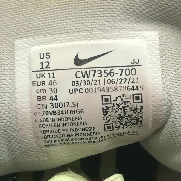 Nike Air Zoom Sneakers Men's 12 Pegasus 38 Flyease Barely Volt Running Shoes