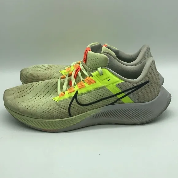 Nike Air Zoom Sneakers Men's 12 Pegasus 38 Flyease Barely Volt Running Shoes