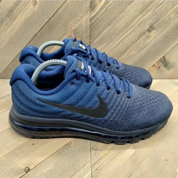Nike‎ Air Max 2017 Running Shoes Mens Size 9 Binary Blue Black Athletic Sneakers