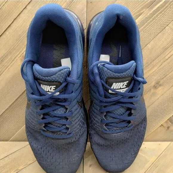 Nike‎ Air Max 2017 Running Shoes Mens Size 9 Binary Blue Black Athletic Sneakers
