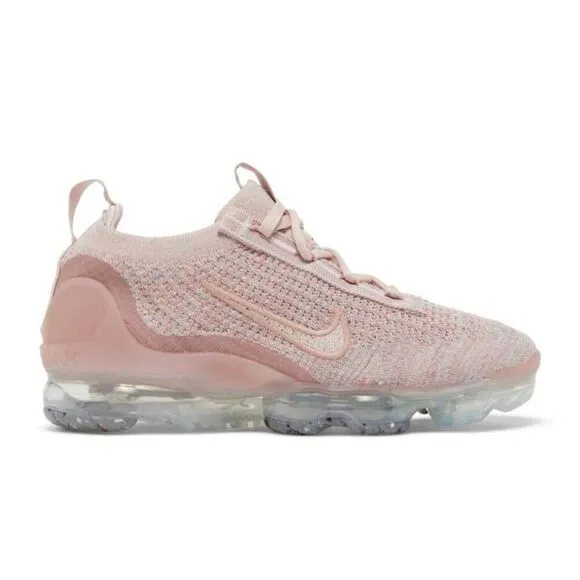 NIKE Air VaporMax 2021 Flyknit &quot;Pink Oxford' Running Shoes Size 8