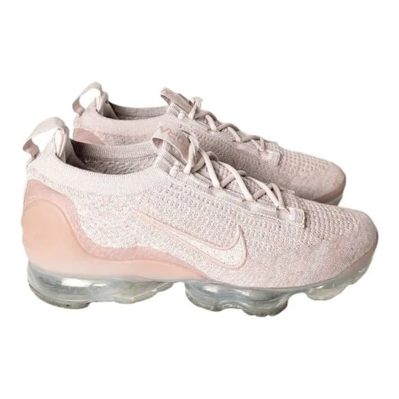 NIKE Air VaporMax 2021 Flyknit &quot;Pink Oxford' Running Shoes Size 8