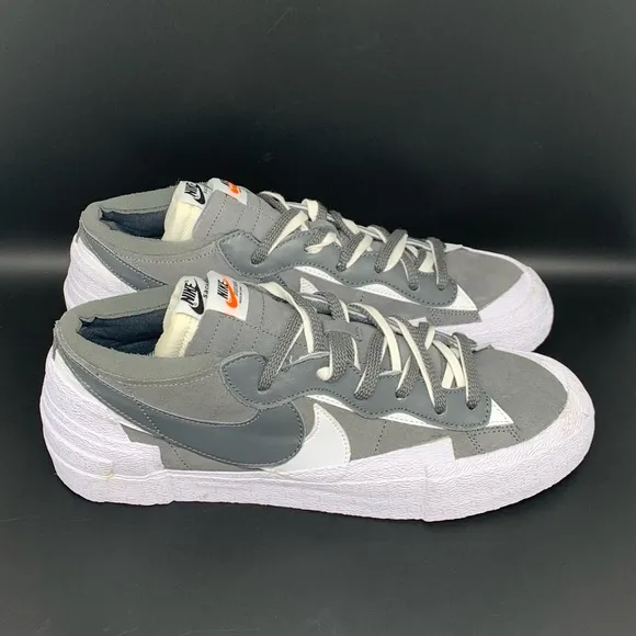 Nike Blazer Low Sacai Iron Gray Running Shoes Men's Sz 13