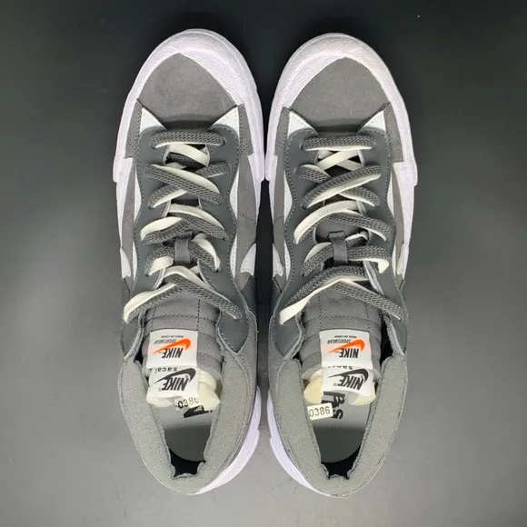 Nike Blazer Low Sacai Iron Gray Running Shoes Men's Sz 13