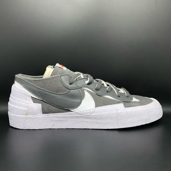 Nike Blazer Low Sacai Iron Gray Running Shoes Men's Sz 13