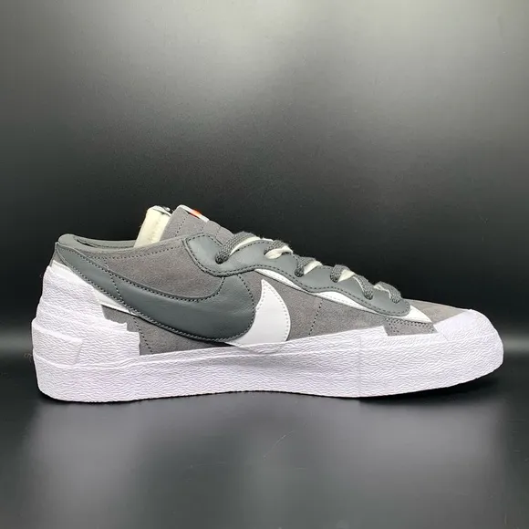 Nike Blazer Low Sacai Iron Gray Running Shoes Men's Sz 13