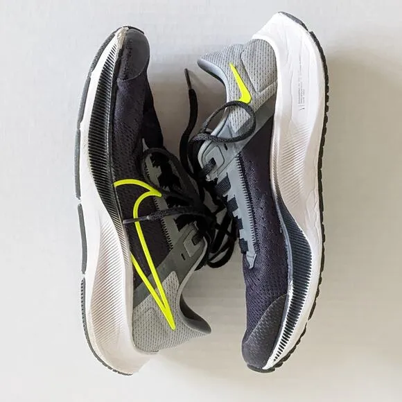 Nike Boys Air Zoom Pegasus 38 Size 7Y CZ4178-005 Black Gray Running Shoes