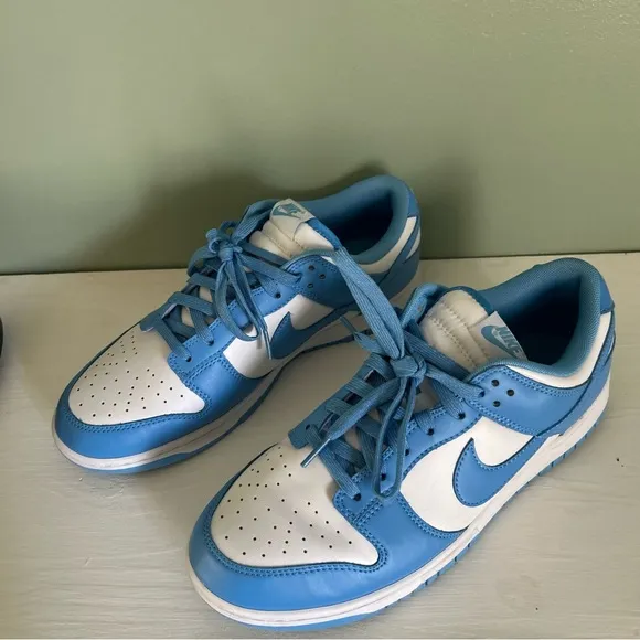 Nike Carolina Sky Blue and White Dunks Shoes