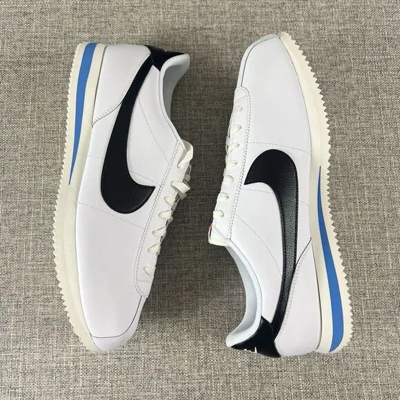 Nike Cortez '23 Shoes White Black Photo Blue New  DM4044-100 Men's Size 15