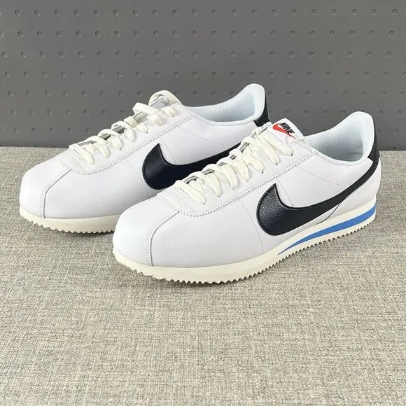 Nike Cortez '23 Shoes White Black Photo Blue New  DM4044-100 Men's Size 15