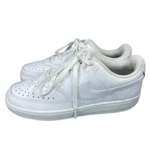 Nike Court Vision Low CD5434-100 Triple White AF1 Sneakers Womens SZ 9.5