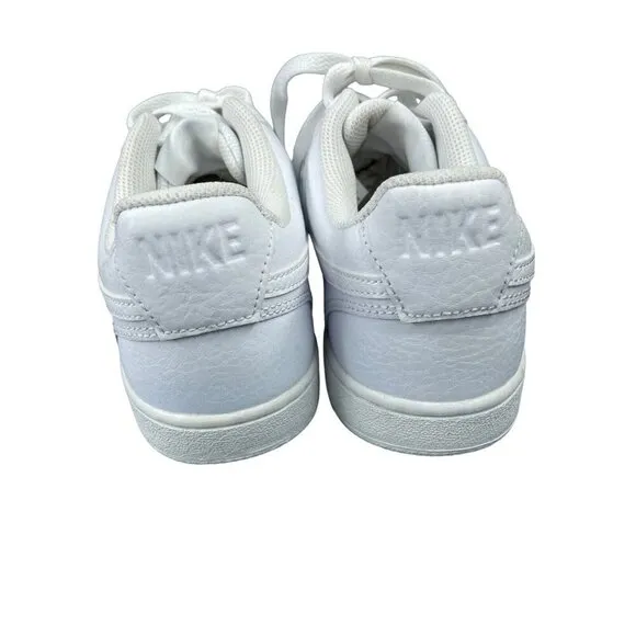 Nike Court Vision Low CD5434-100 Triple White AF1 Sneakers Womens SZ 9.5