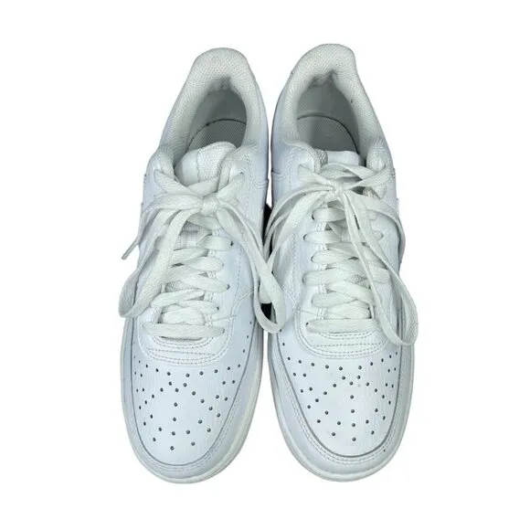 Nike Court Vision Low CD5434-100 Triple White AF1 Sneakers Womens SZ 9.5