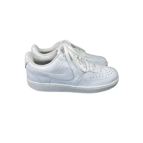 Nike Court Vision Low CD5434-100 Triple White AF1 Sneakers Womens SZ 9.5