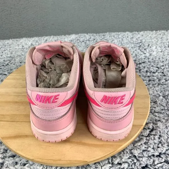 Nike Dunk Low Sneaker GS Kids 4Y/Womens 5.5 Triple Pink‎ Barbie Shoes DH9765-600