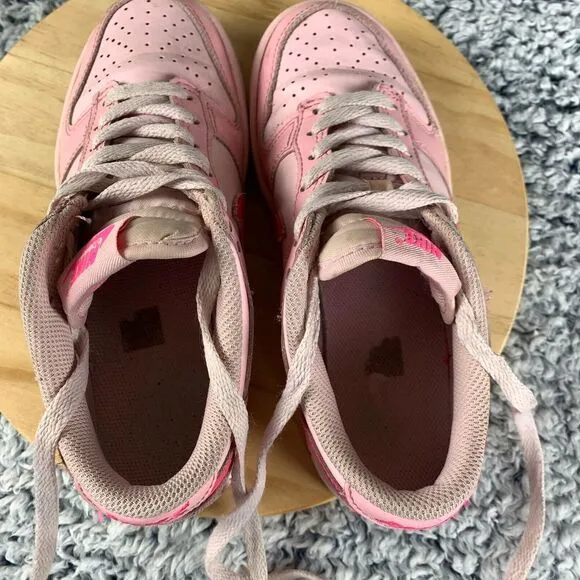 Nike Dunk Low Sneaker GS Kids 4Y/Womens 5.5 Triple Pink‎ Barbie Shoes DH9765-600