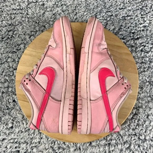 Nike Dunk Low Sneaker GS Kids 4Y/Womens 5.5 Triple Pink‎ Barbie Shoes DH9765-600