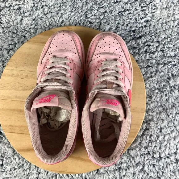 Nike Dunk Low Sneaker GS Kids 4Y/Womens 5.5 Triple Pink‎ Barbie Shoes DH9765-600