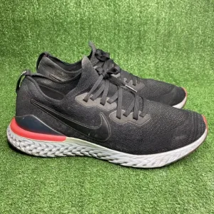 Nike Epic React Flyknit 2 Mens Size 13 Black Running Shoes Sneakers BQ8928-003