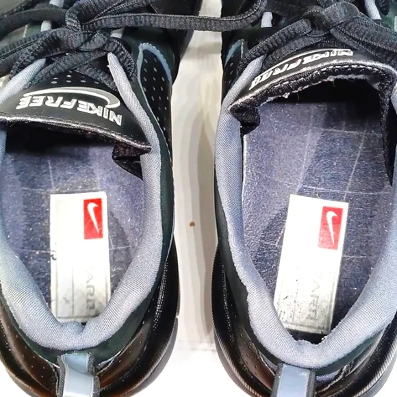 Nike Free 7.0 Sneakers, Black &amp; Grey,‎ Size 9.5