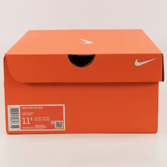 Nike Free RN 2018 'Triple Black' 942836-002 Running Multi Size