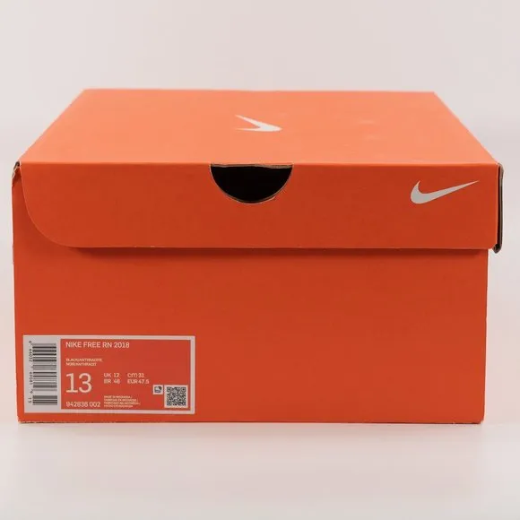 Nike Free RN 2018 'Triple Black' 942836-002 Running Multi Size