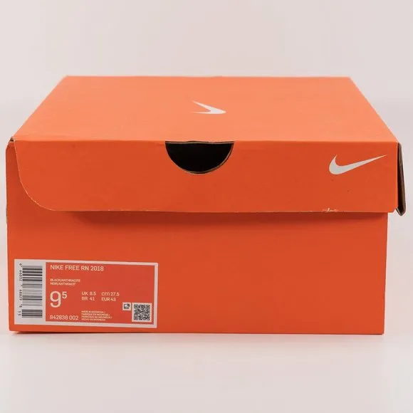 Nike Free RN 2018 'Triple Black' 942836-002 Running Multi Size